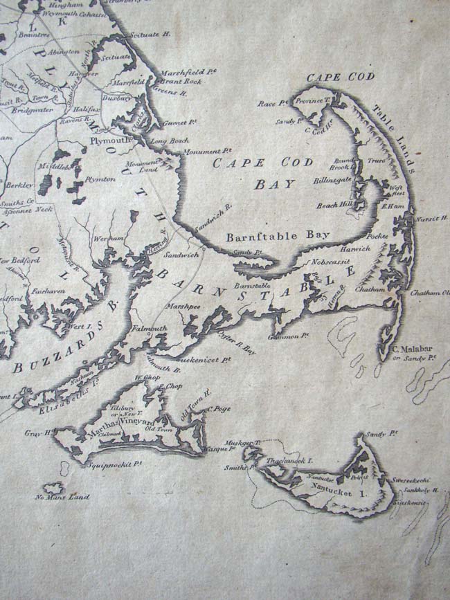 An 18th century map entitled "The State of Massachusetts from the Best Information 1796" — image 3